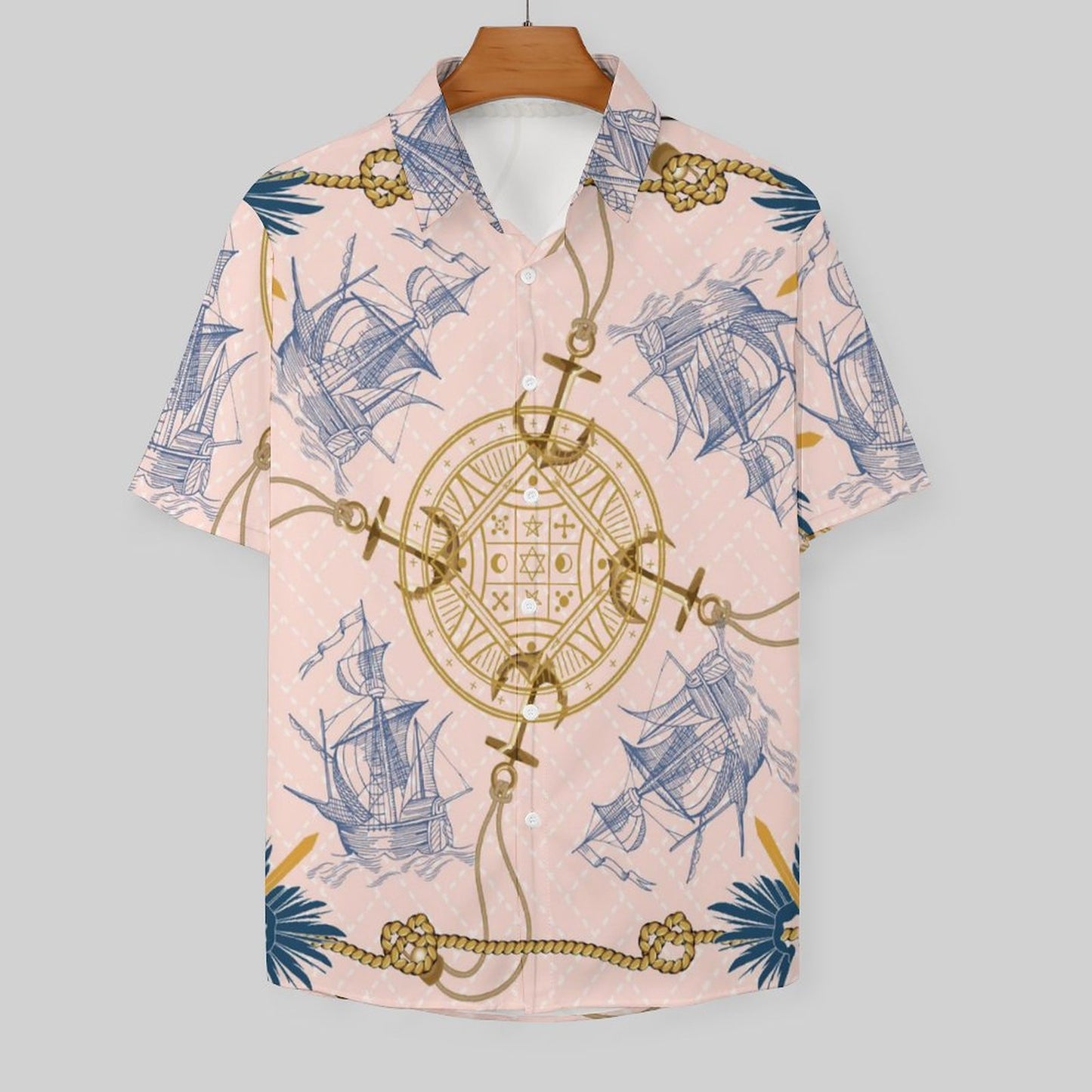 Men's Fashion Casual Printed Short Sleeve Shirts 2306101351