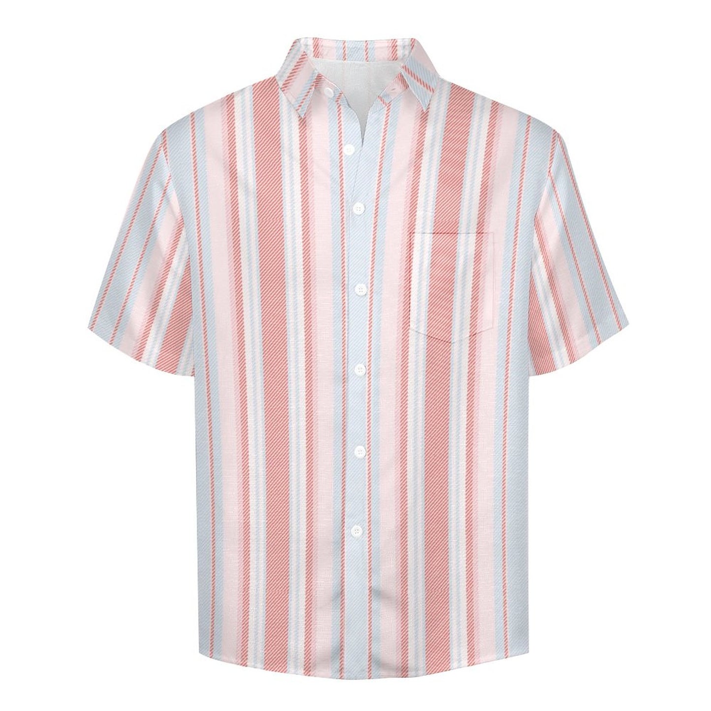 Men's Hawaiian Print Lapel Shirt 2304103743