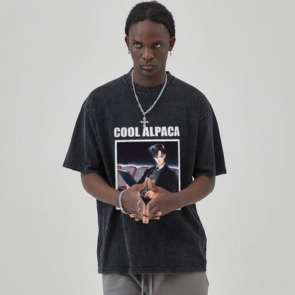 Unisex Vintage Solid Wash T-Shirts 2305103540