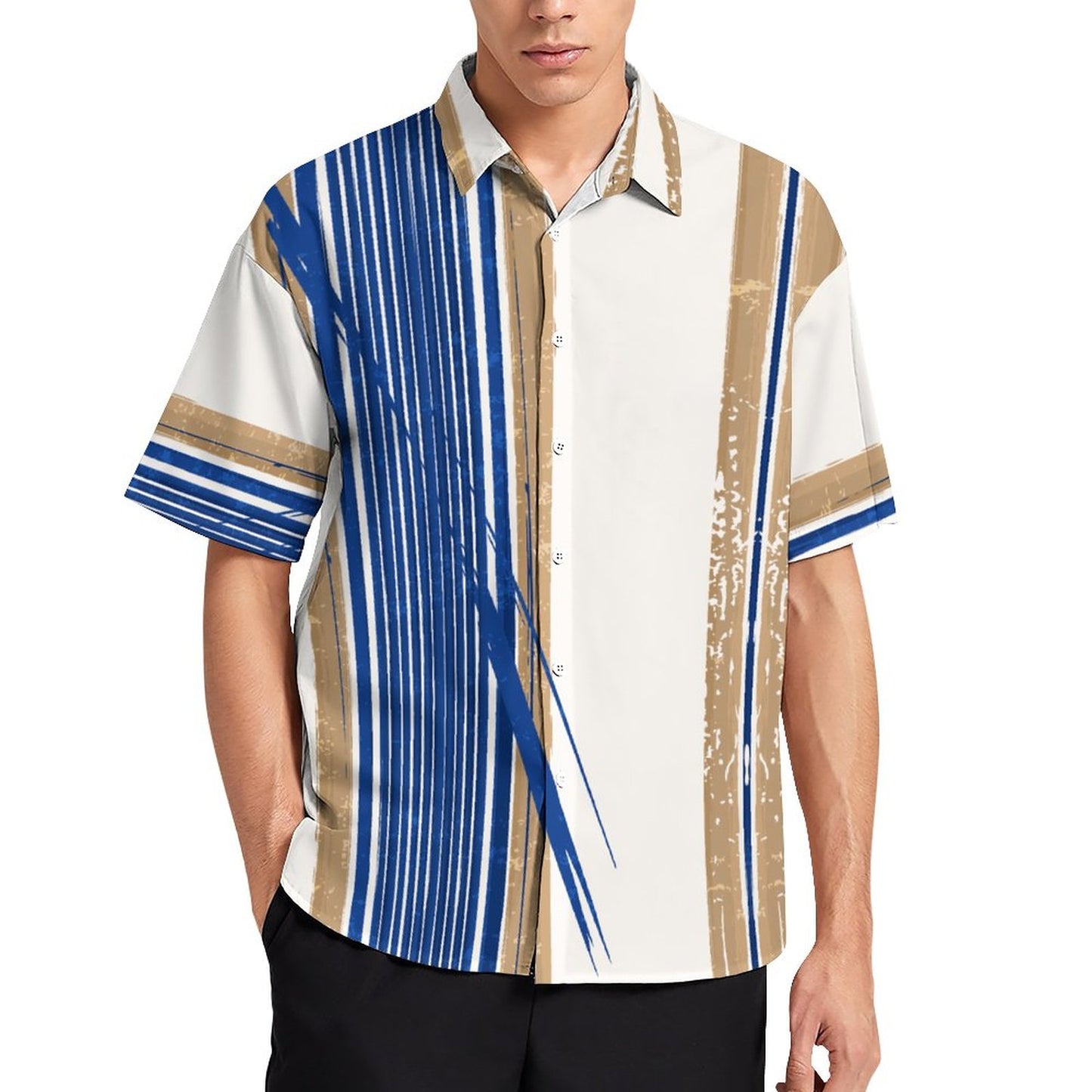 Men's Hawaiian Print Resort Shirt 2305102185