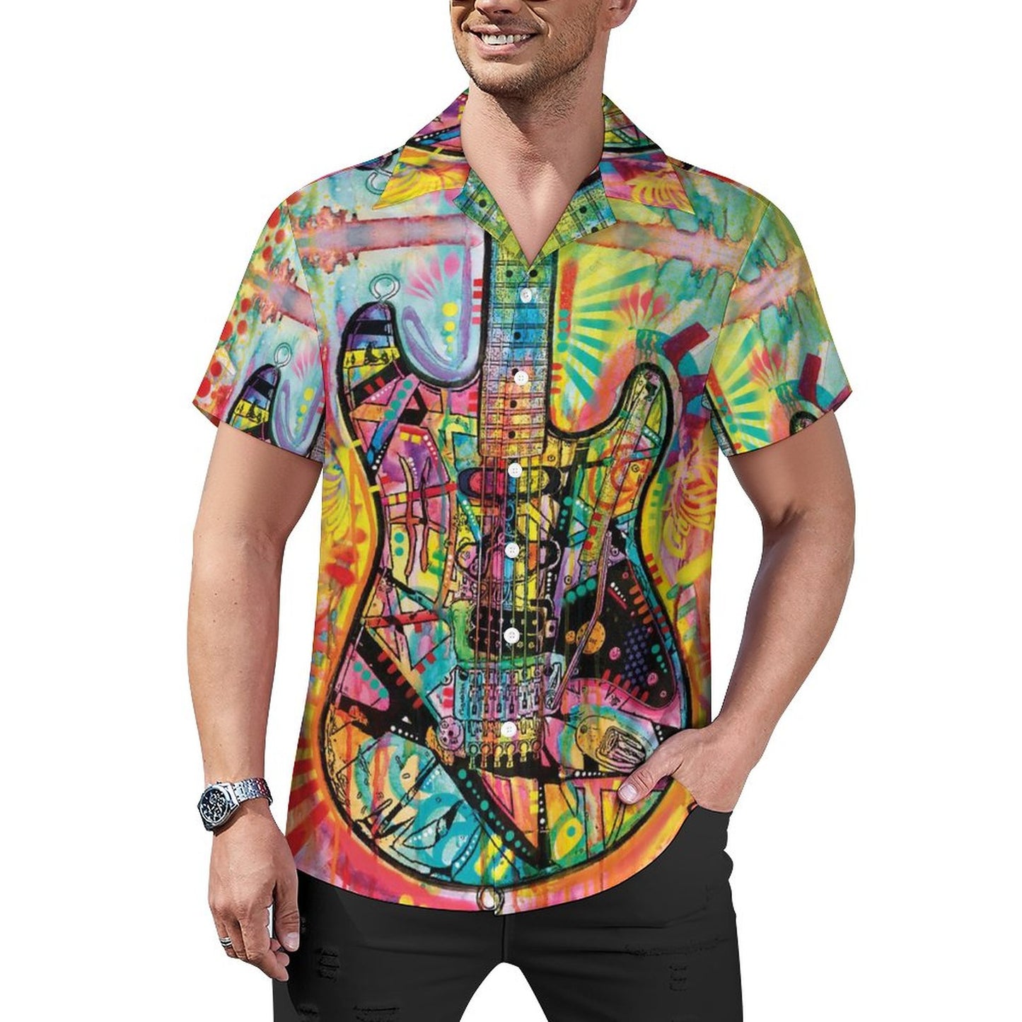 Men's Hawaiian Print Casual Shirt 2304103185