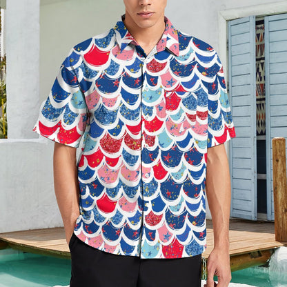 Men's Hawaiian Casual Short Sleeve Shirt 2306103352