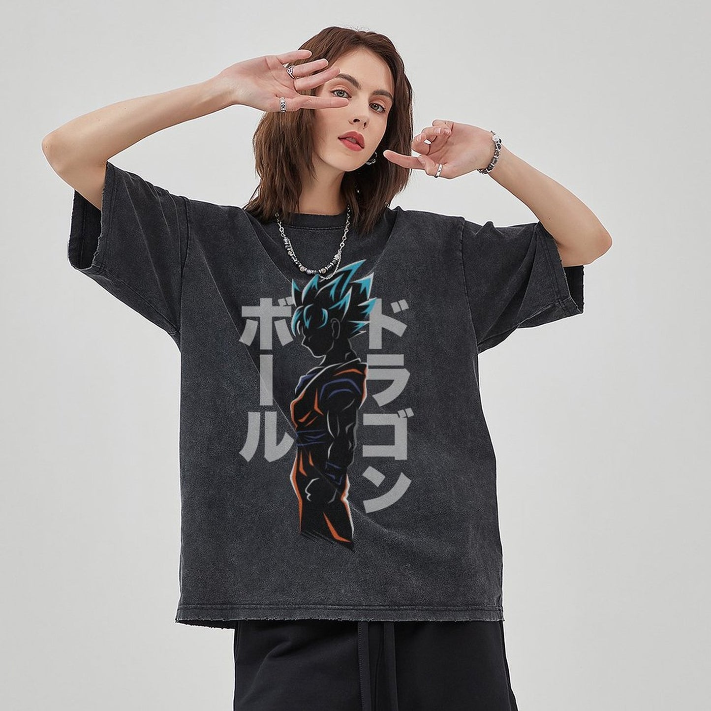 Unisex Vintage Solid Wash T-Shirts 2305102963