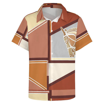 Men's Fashion Casual Printed Short Sleeve Shirts 2306100437
