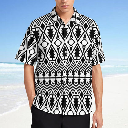Men's Fashion Casual Printed Short Sleeve Shirts 2306101719
