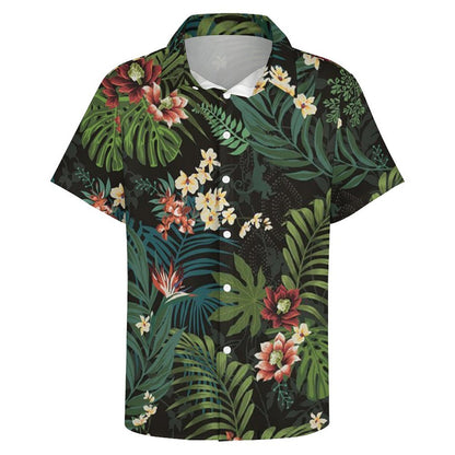 Men's Hawaiian Print Resort Shirt 2305101469
