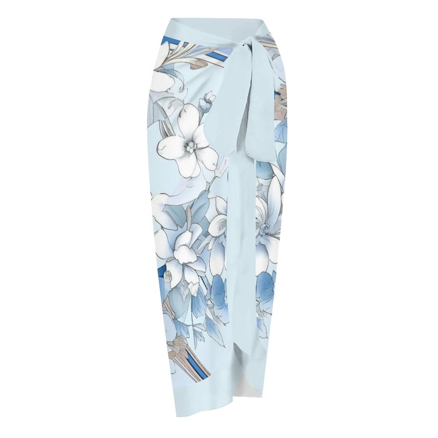 Casual Printed One Piece Swimsuit And Cover Up 2306103044