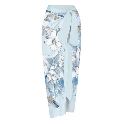Casual Printed One Piece Swimsuit And Cover Up 2306103044