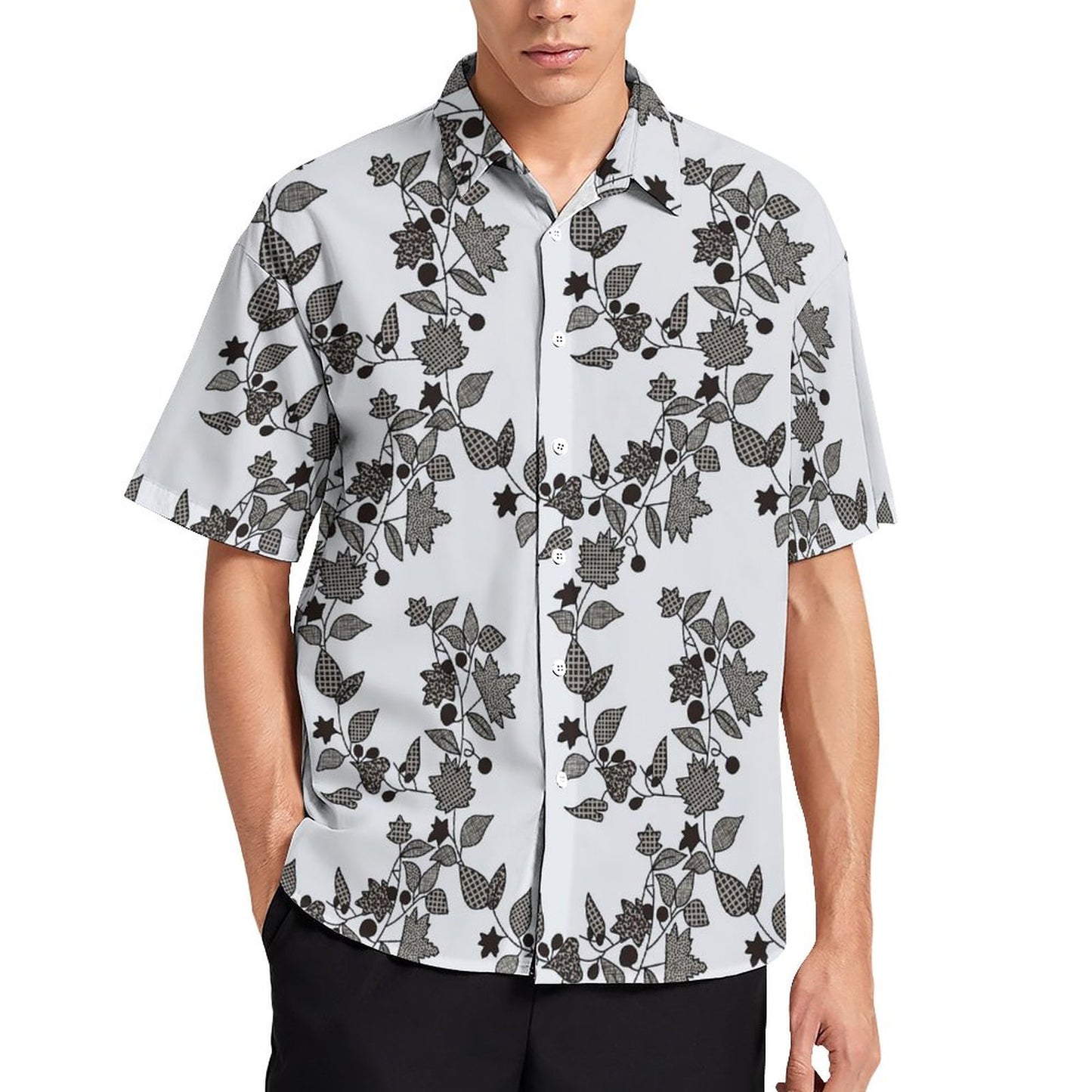 Men's Fashion Casual Printed Short Sleeve Shirts 2305107116