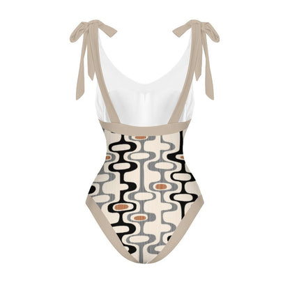Casual Printed One-Piece Swimsuit And Cover Up 2305102600