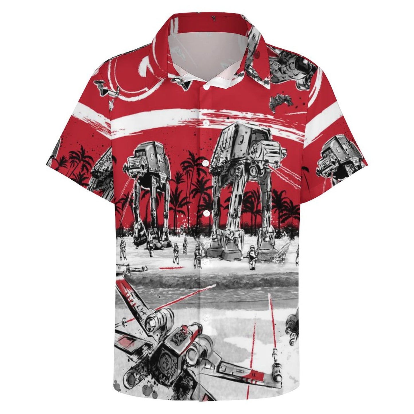 Men's Fashion Casual Printed Short Sleeve Shirts 2306101615