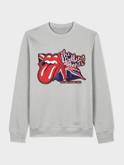Unisex Round Neck Casual Printed Long Sleeve Sweatshirt