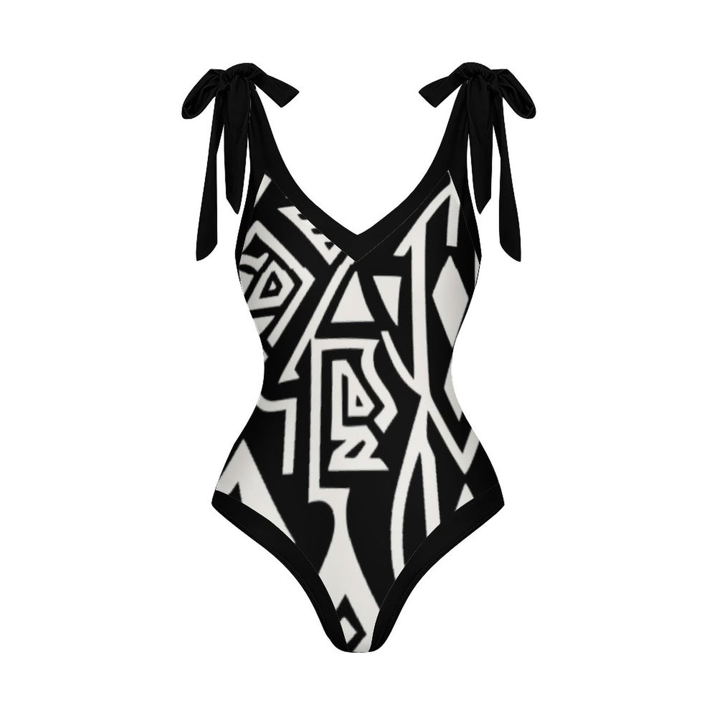 Casual Printed One-Piece Swimsuit And Cover Up 2305102758
