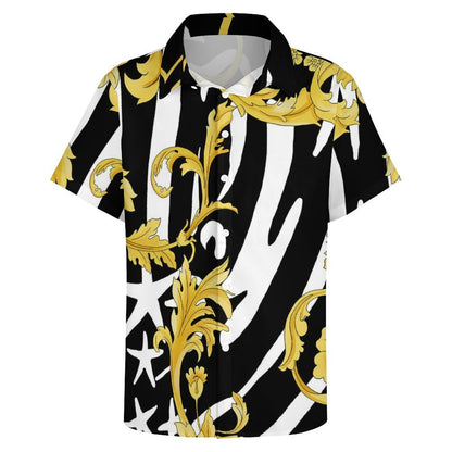 Men's Fashion Casual Printed Short Sleeve Shirts 2306100026