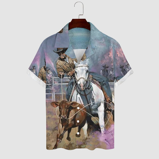 Men's Hawaiian Casual Short Sleeve Shirt 2305101808