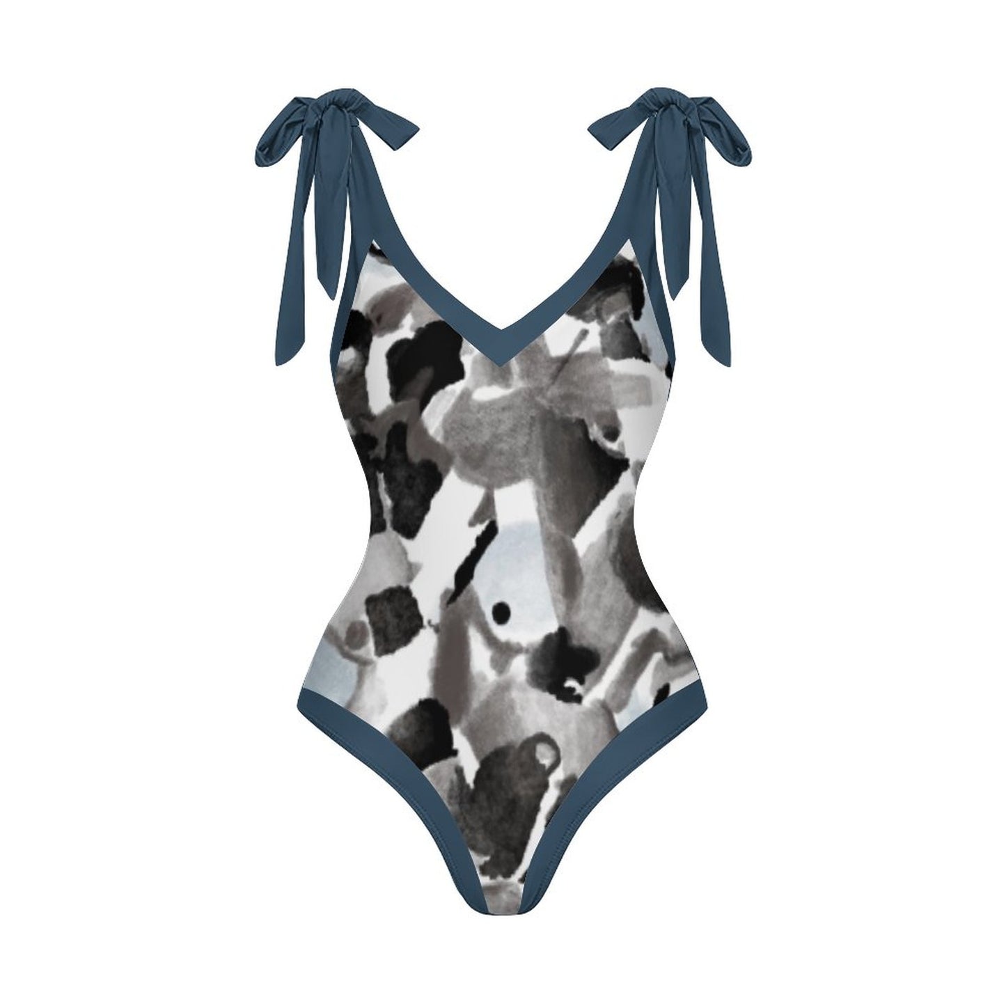 Casual Printed One-Piece Swimsuit And Cover Up 2305102604