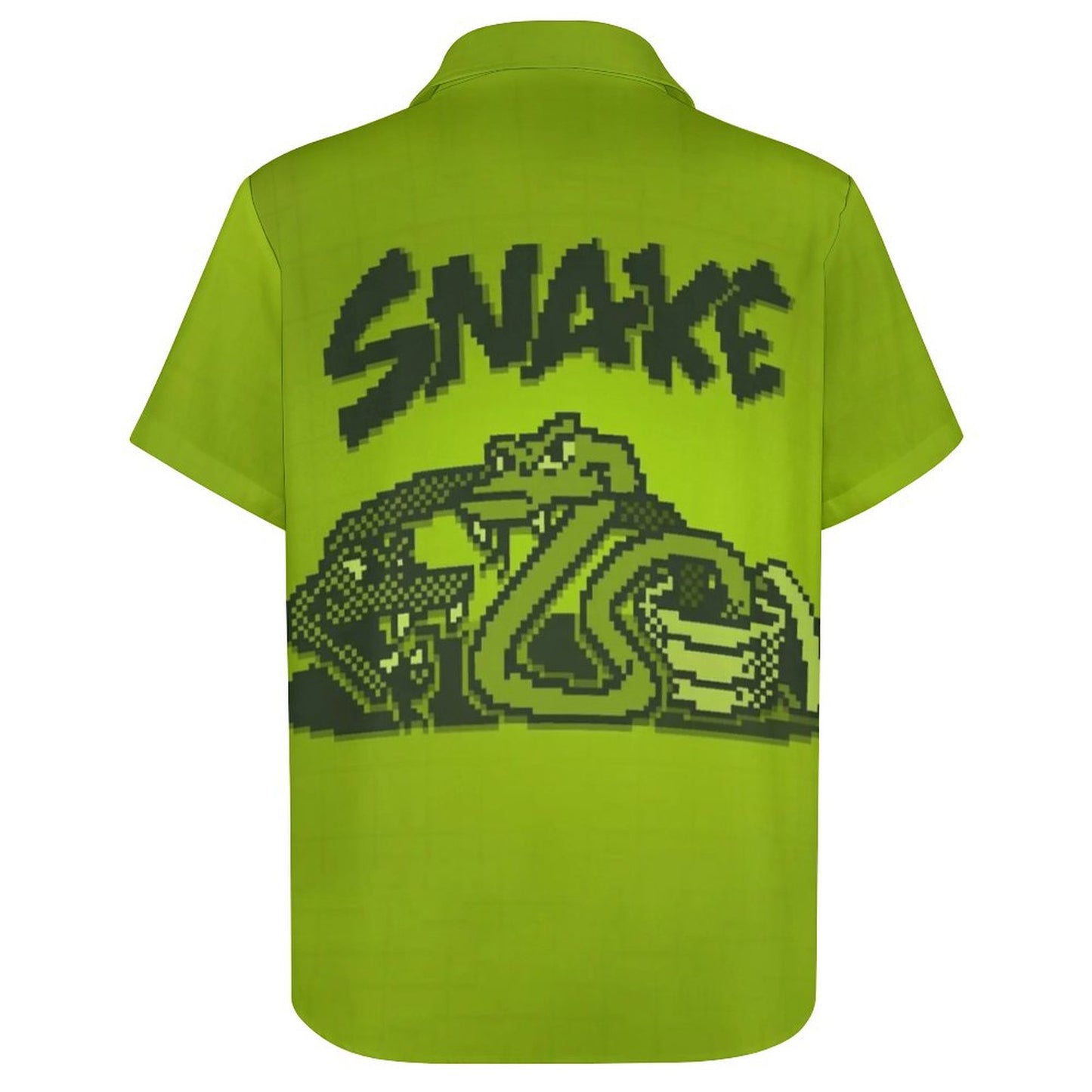 Men's Snake Print Casual Short Sleeve Shirt 2306102380