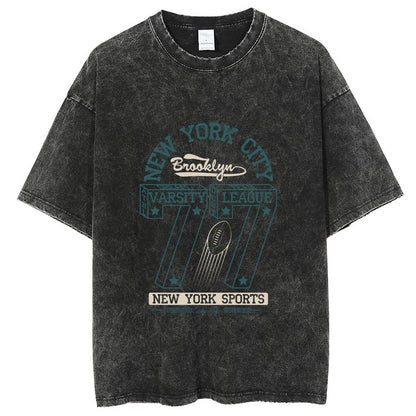 Unisex Vintage Solid Wash T-Shirts 2305101592