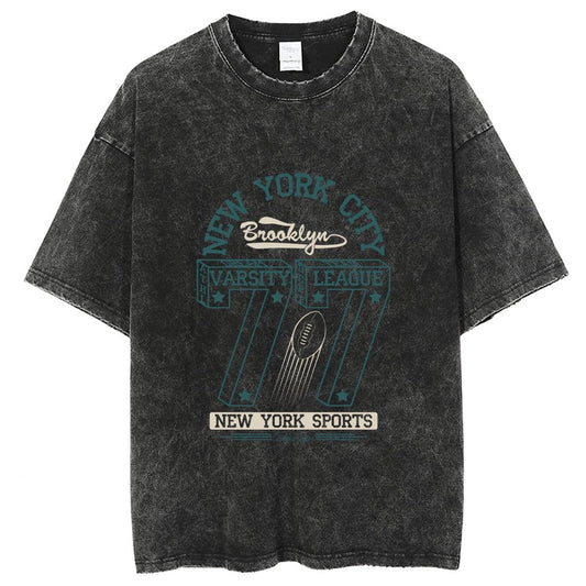Unisex Vintage Solid Wash T-Shirts 2305101592