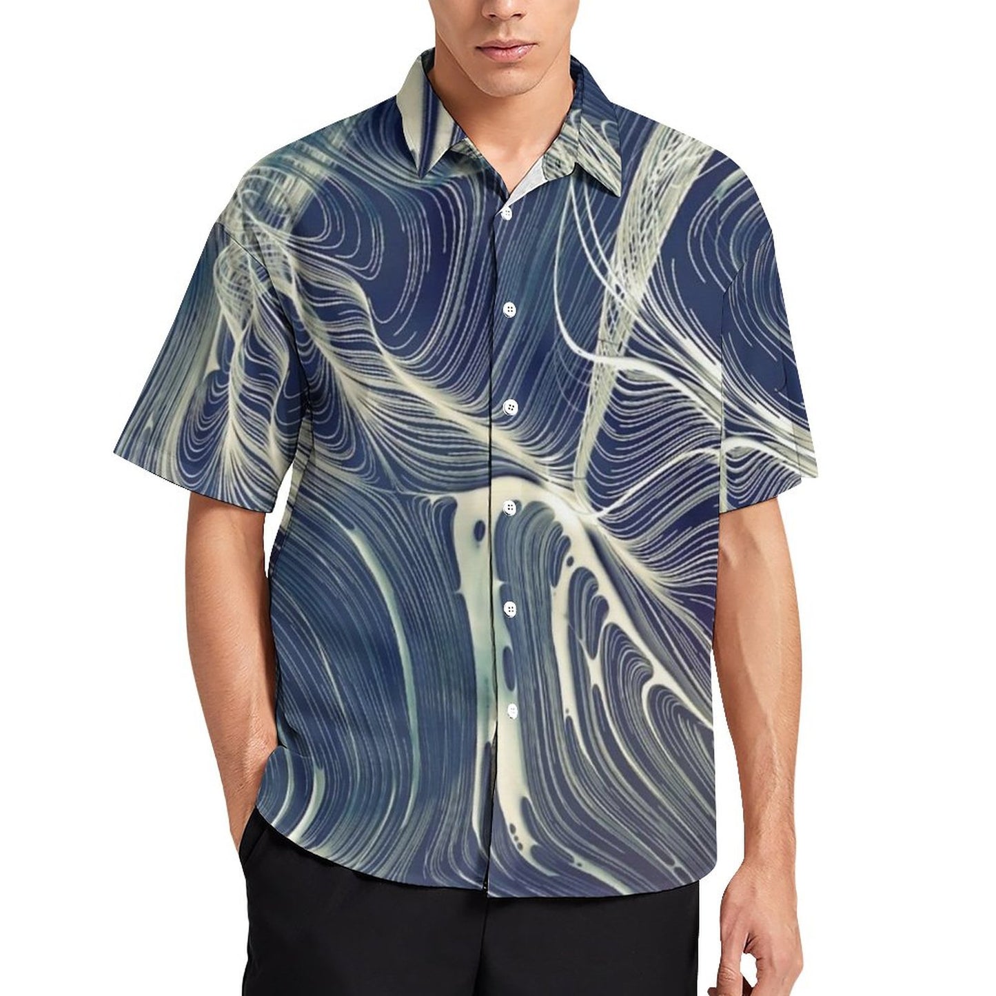 Men's Hawaiian Print Resort Shirt 2304109868