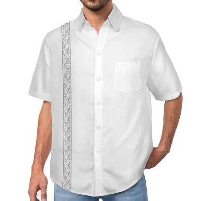 Geometric Print Hawaiian Men's Casual Shirt