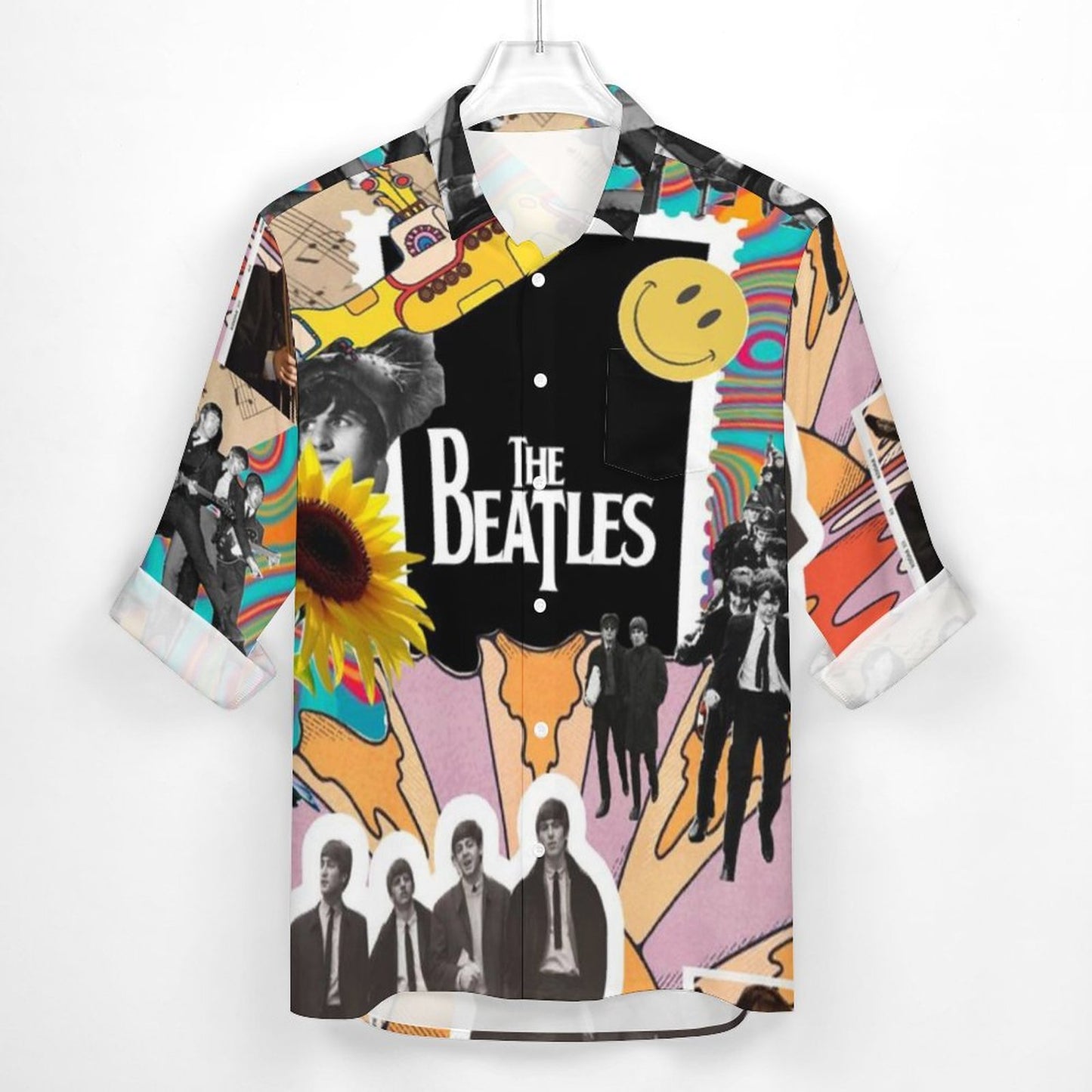 Men's Casual Printed Long Sleeve Shirt 2306103095