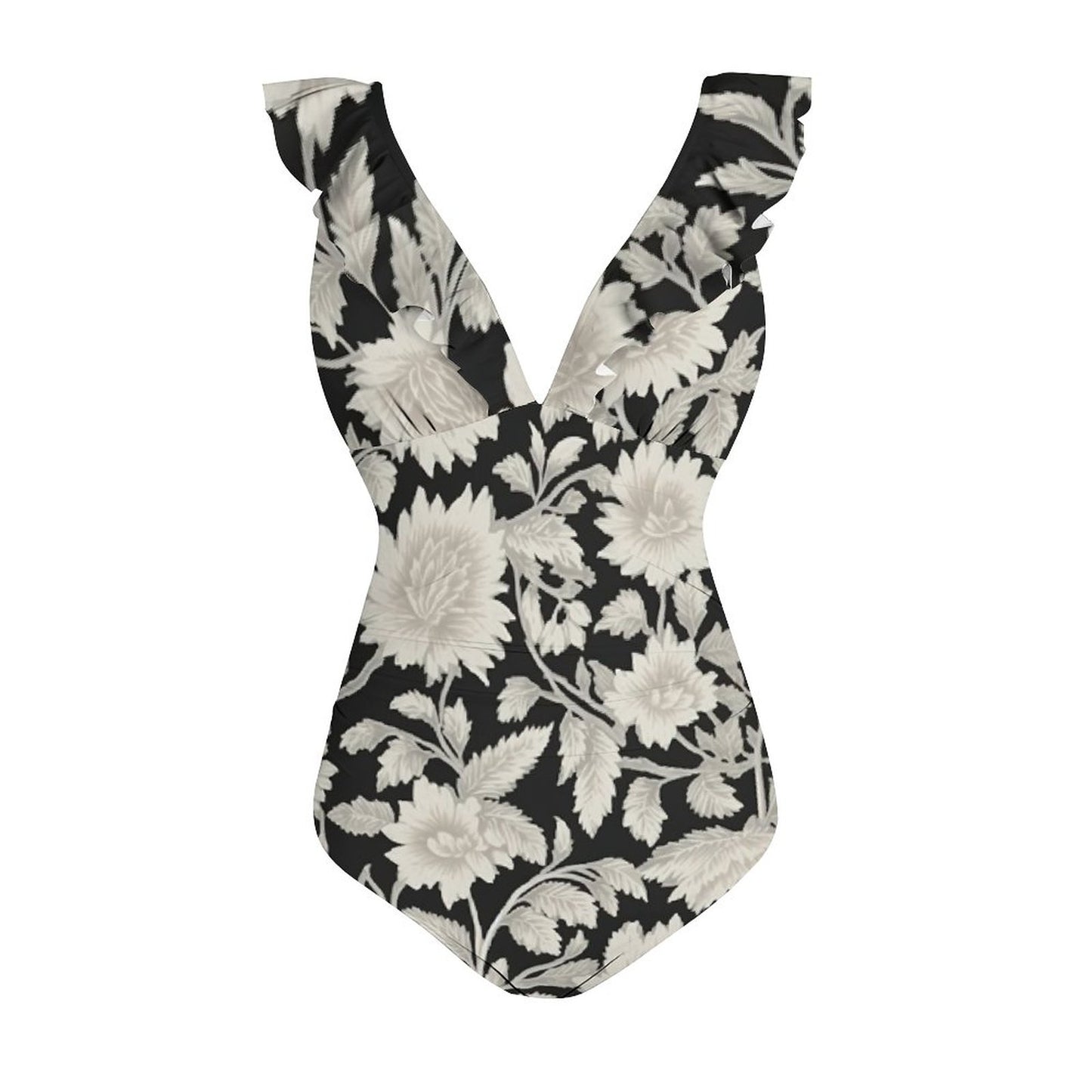 Casual Printed One Piece Swimsuit And Cover Up 2306102485