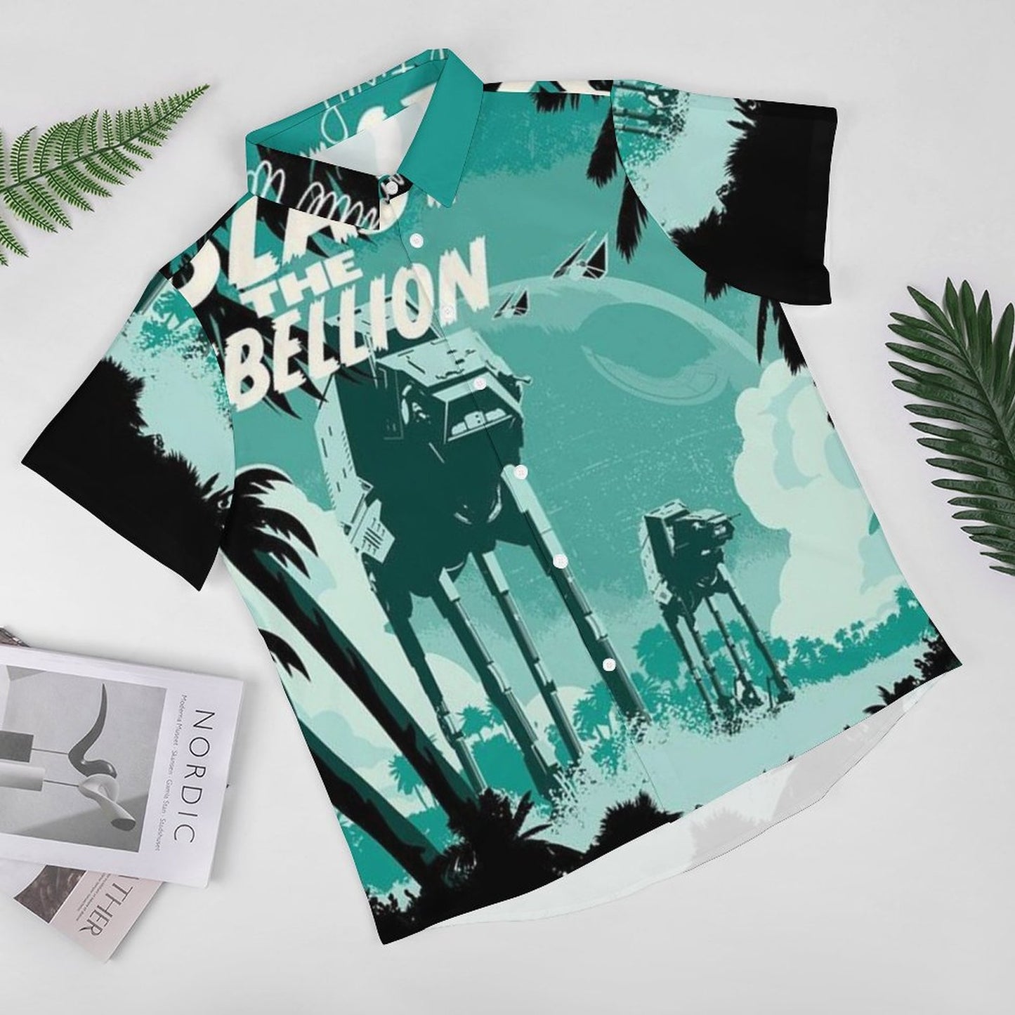 Men's Fashion Casual Printed Short Sleeve Shirts 2306101612