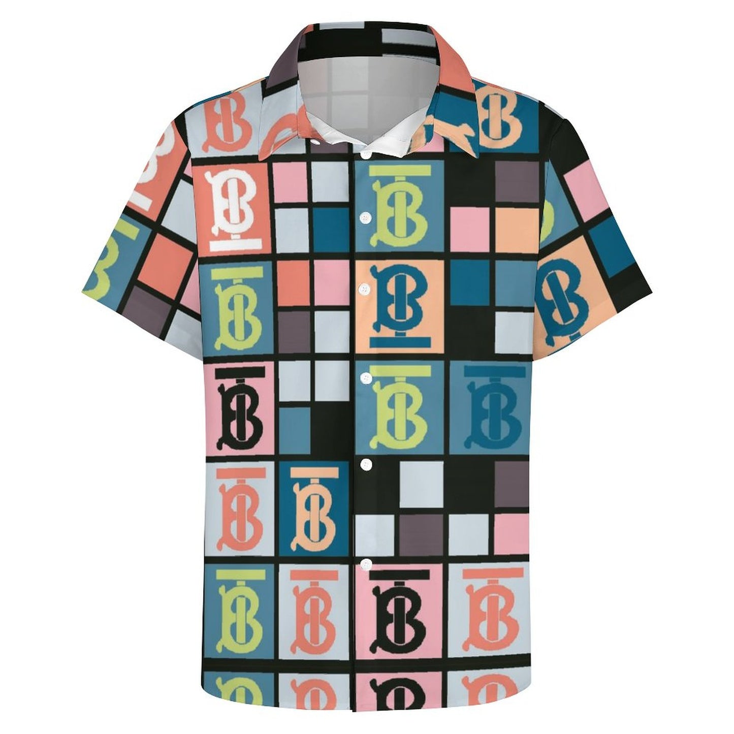 Men's Fashion Casual Printed Short Sleeve Shirts 2306105154