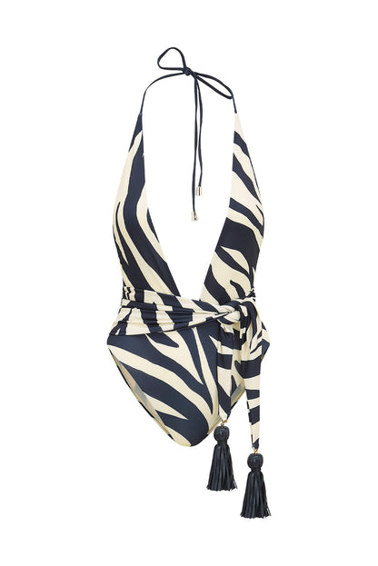 Zebra-print Sexy Bikini Set