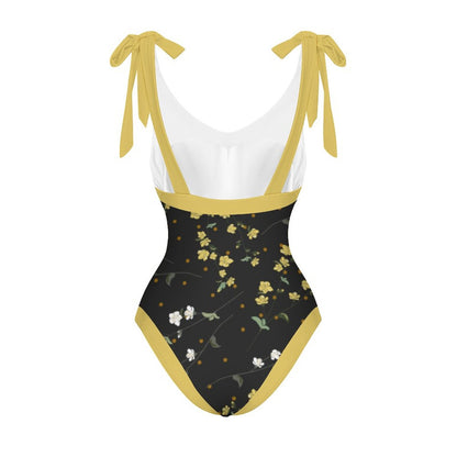 Casual Printed One-Piece Swimsuit And Cover Up 2305102667