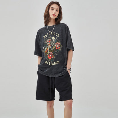 Unisex Vintage Solid Wash T-Shirts  2305101932