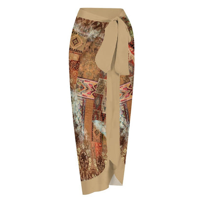 Casual Printed One-Piece Swimsuit And Cover Up 2305102834