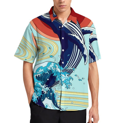Men's Hawaiian Print Resort Shirt 2305101671