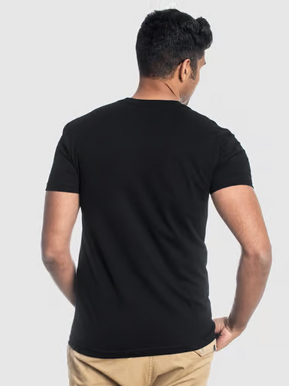 Men's Casual Jump Printed Round Neck Short Sleeve T-Shirt