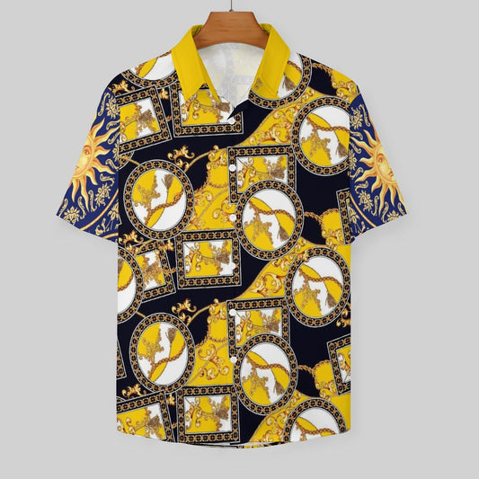 Men's Fashion Casual Printed Short Sleeve Shirts 2306100038