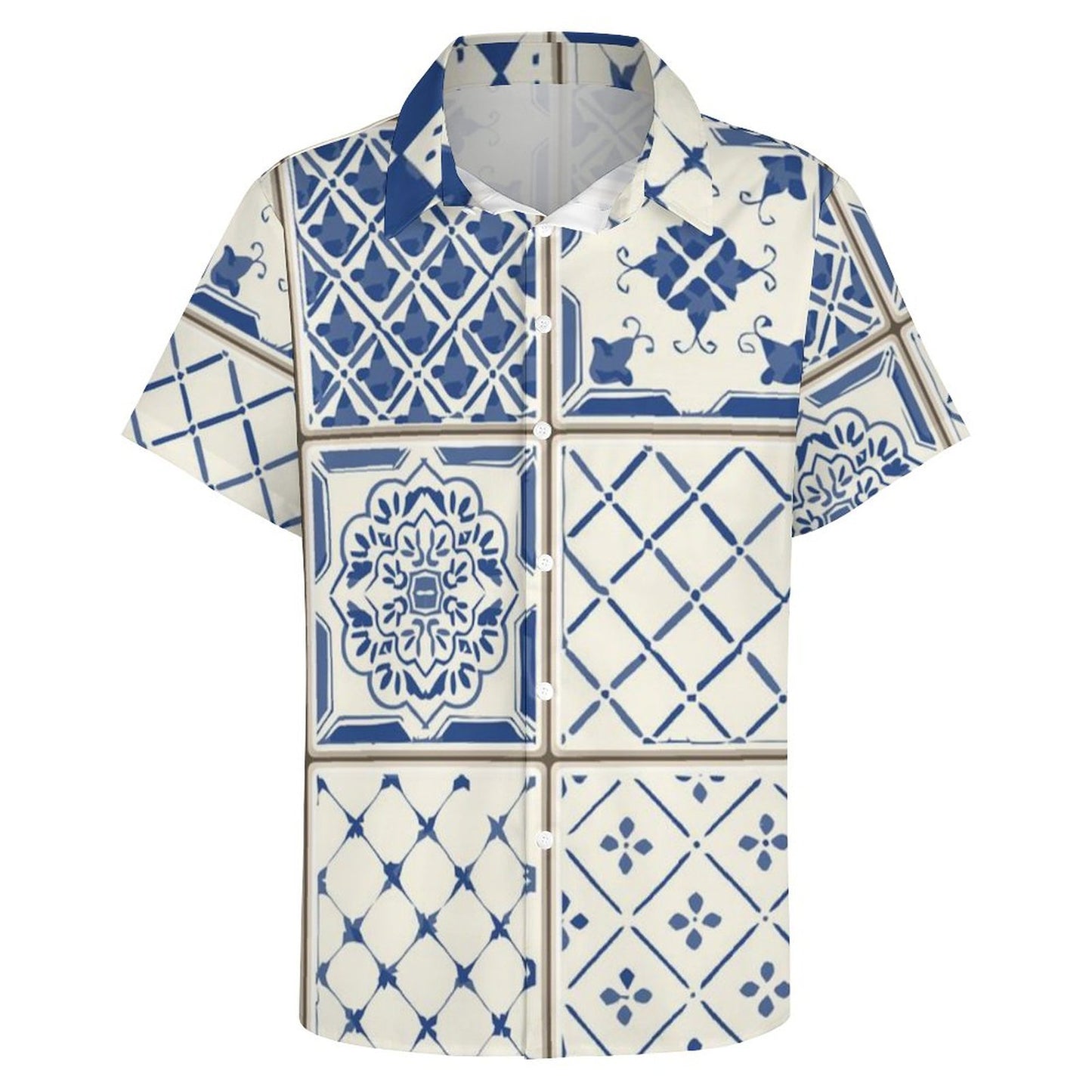 Men's Fashion Casual Printed Short Sleeve Shirts 2306100449