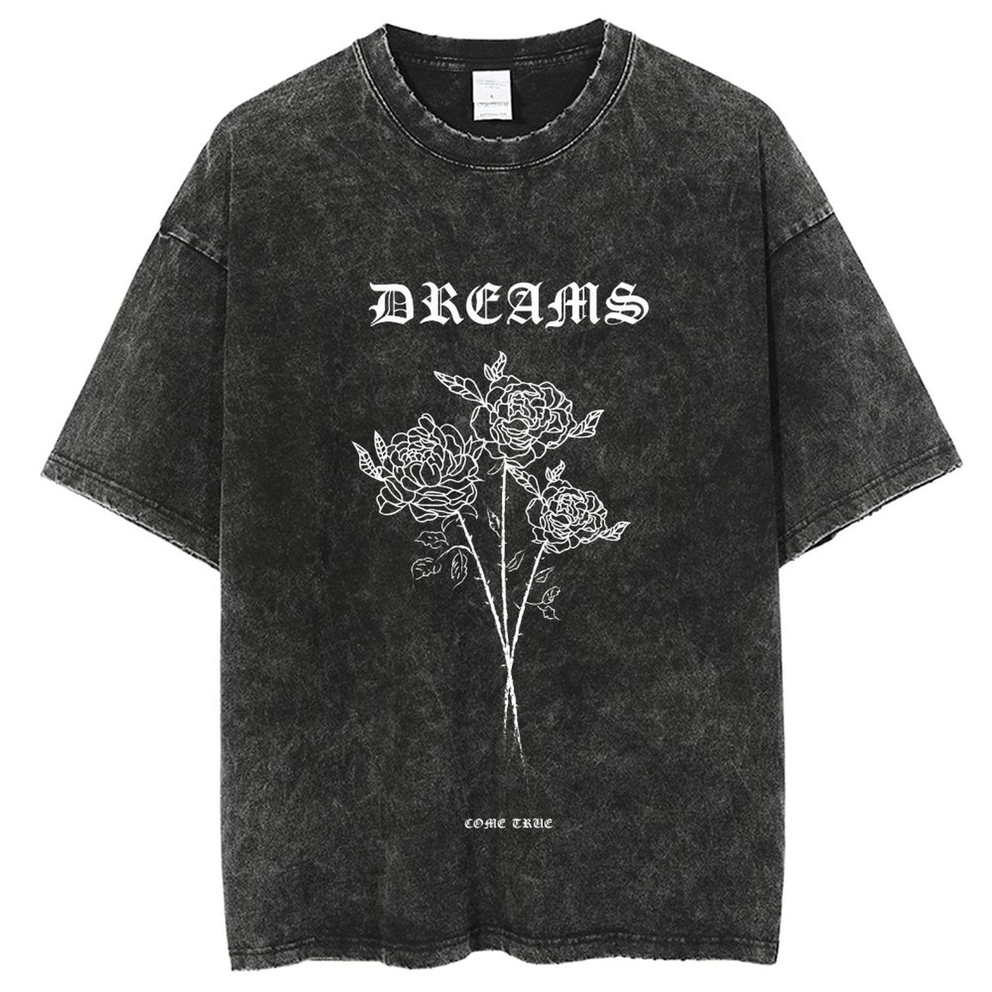Unisex Vintage Solid Wash T-Shirts 2305102647