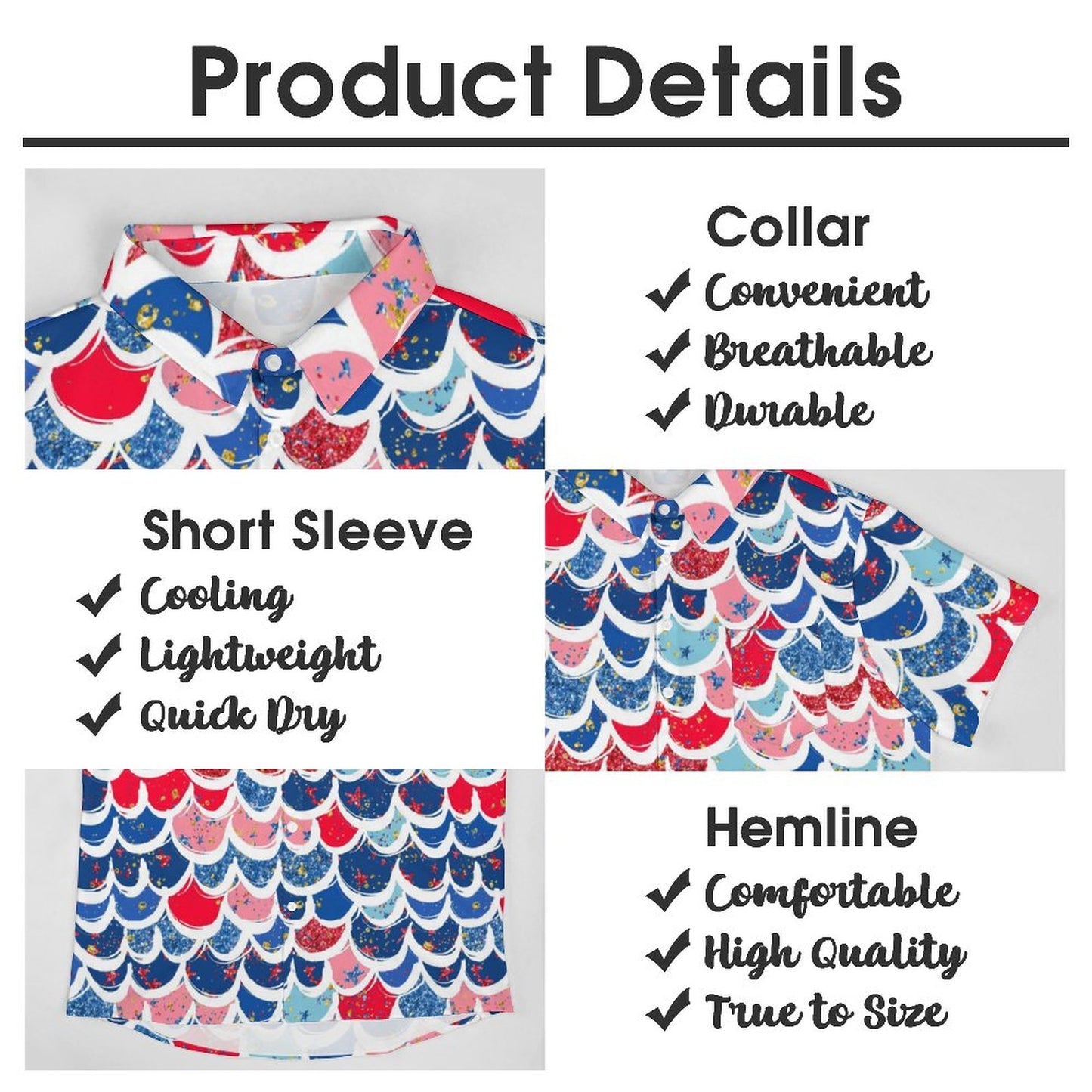 Men's Hawaiian Casual Short Sleeve Shirt 2306103352