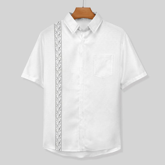 Geometric Print Hawaiian Men's Casual Shirt