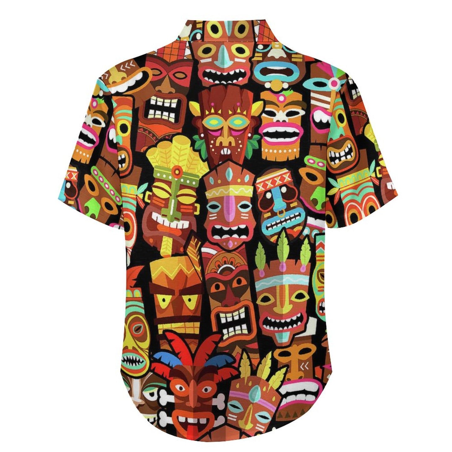 Men's Abstract Print Short Sleeve Shirt  2305106441