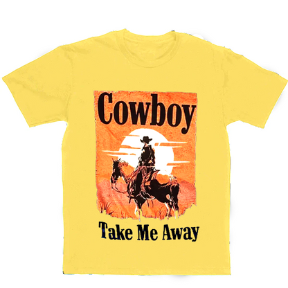 Cowboy Men's Casual Printed T-Shirt