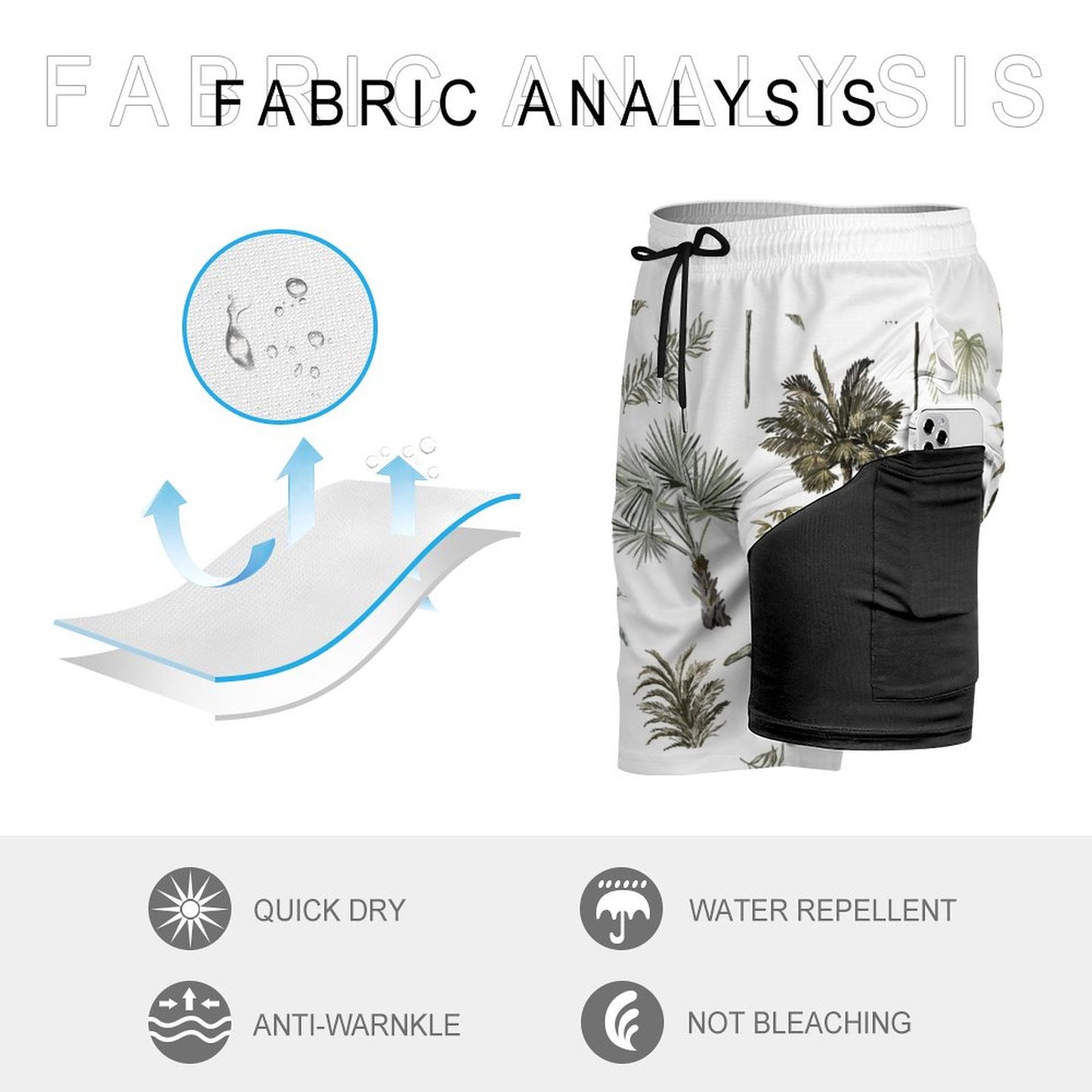 Men's sports fashion beach shorts 2304102257