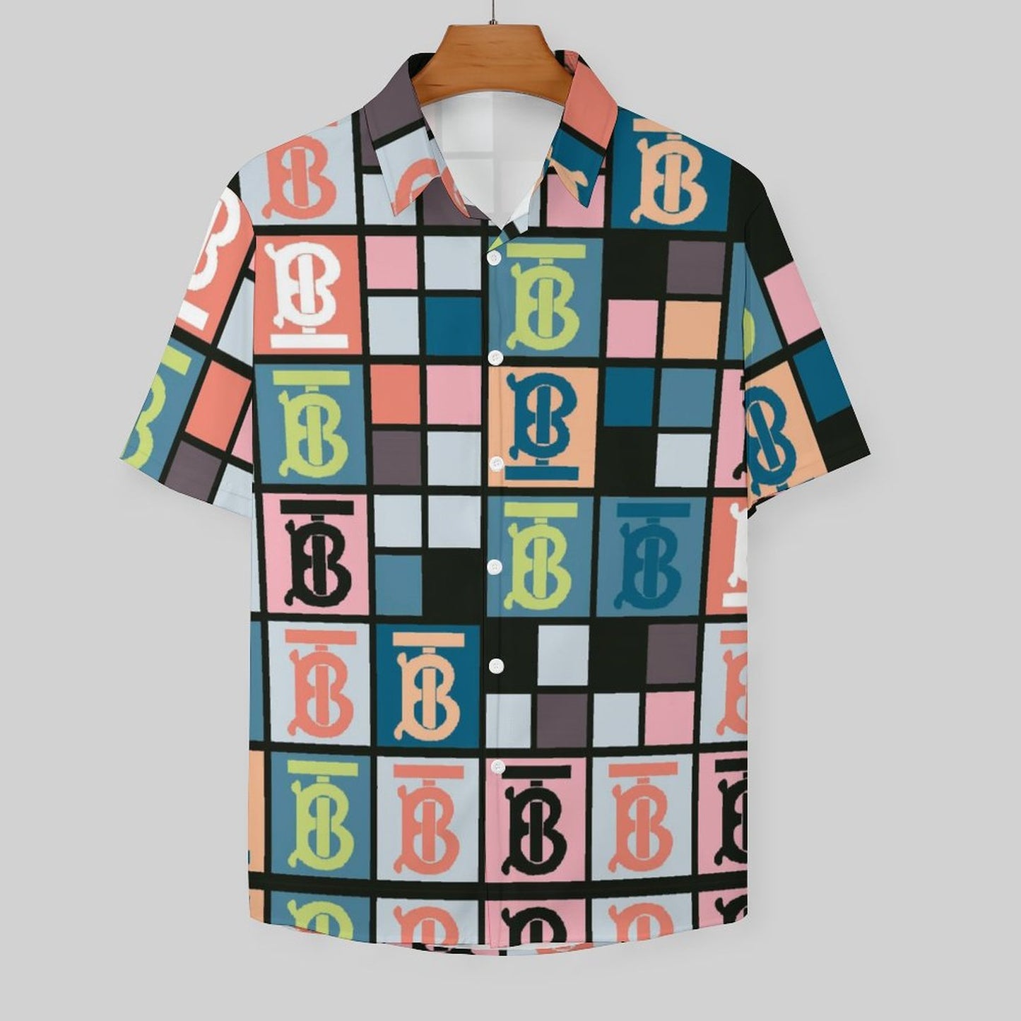 Men's Fashion Casual Printed Short Sleeve Shirts 2306105154