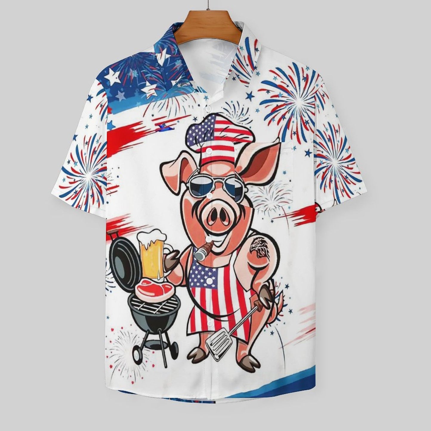 Men's Hawaiian Casual Short Sleeve Shirt 2306105795