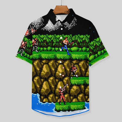 Men's Hawaiian Casual Short Sleeve Shirt 2306103343