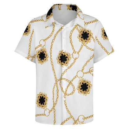 Men's Fashion Casual Printed Short Sleeve Shirts 2306100784
