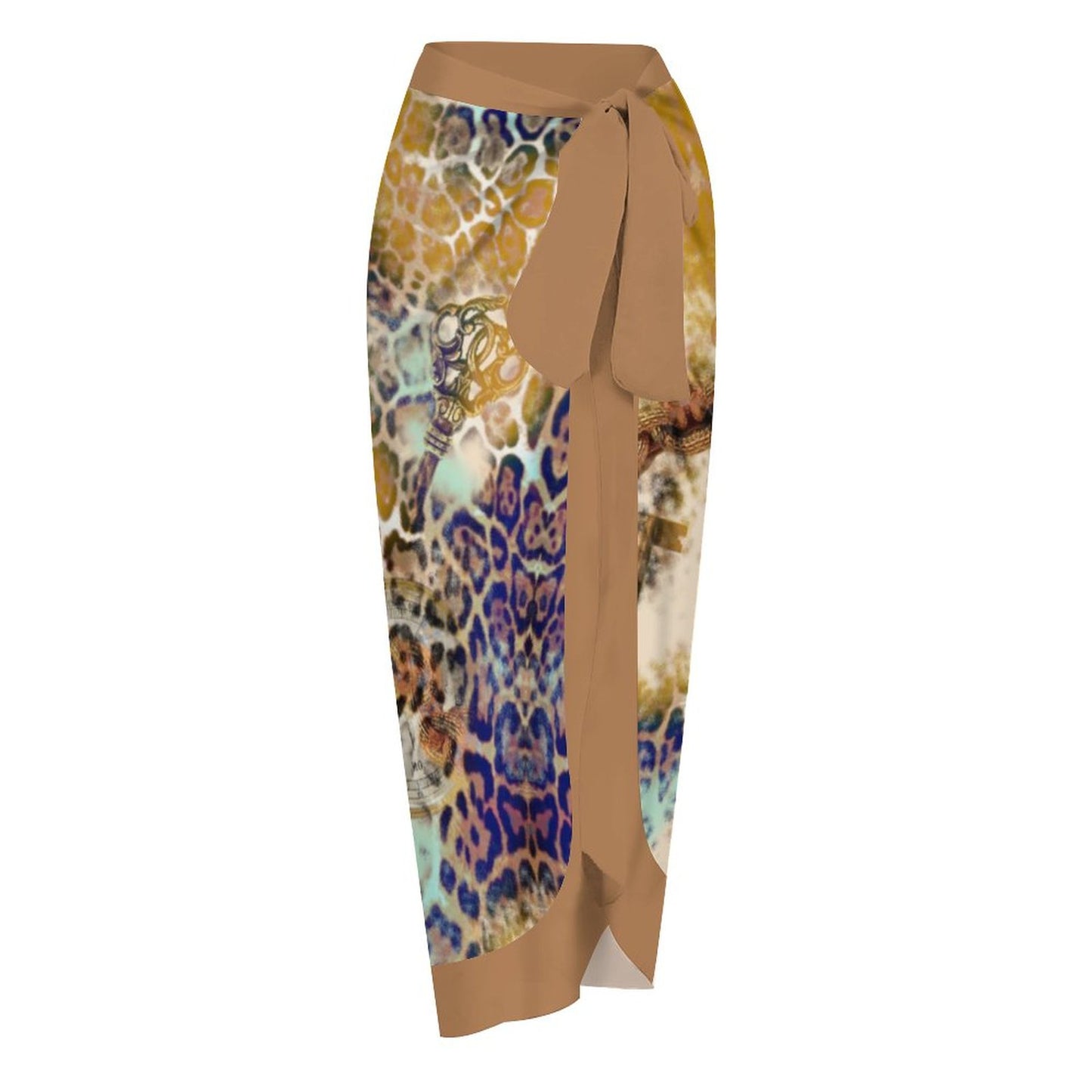 Casual Printed One-Piece Swimsuit And Cover Up 2305102423