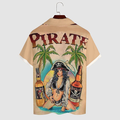 Men's Hawaiian Casual Short Sleeve Shirt 2305102625