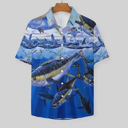 Men's Fashion Casual Printed Short Sleeve Shirts 2306101864